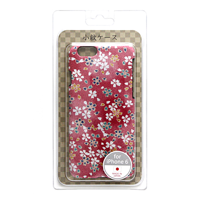 【iPhone6s/6 ケース】小紋ケース 舞桜＜桃＞サブ画像