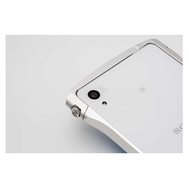 【XPERIA Z4 ケース】CLEAVE Aluminum Bumper Chrono Silverサブ画像