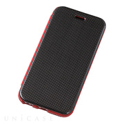 【iPhone6s Plus/6 Plus ケース】Carbon Fiber ＆ Leather Case Red