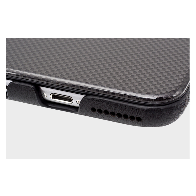 【iPhone6s Plus/6 Plus ケース】Carbon Fiber ＆ Leather Case Blackサブ画像