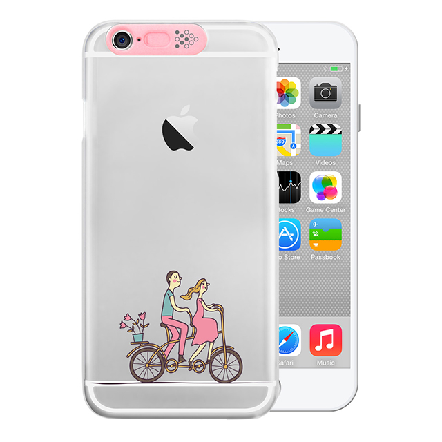 【iPhone6s Plus/6 Plus ケース】Clear Art イルミネーションケース (ピンク/ハートバイク)サブ画像