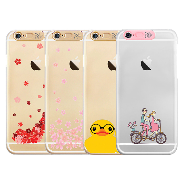 【iPhone6s Plus/6 Plus ケース】Clear Art イルミネーションケース (ピンク/ハートバイク)サブ画像