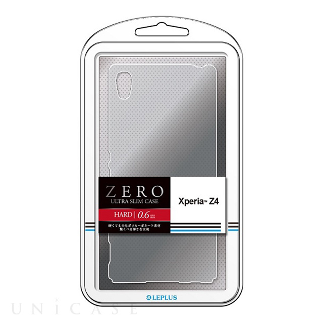 【XPERIA Z4 ケース】超極薄ハードケース「ZERO HARD」 クリア
