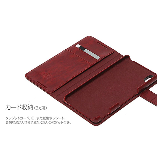 【XPERIA Z4 ケース】Lettering Diary (ワイン)goods_nameサブ画像