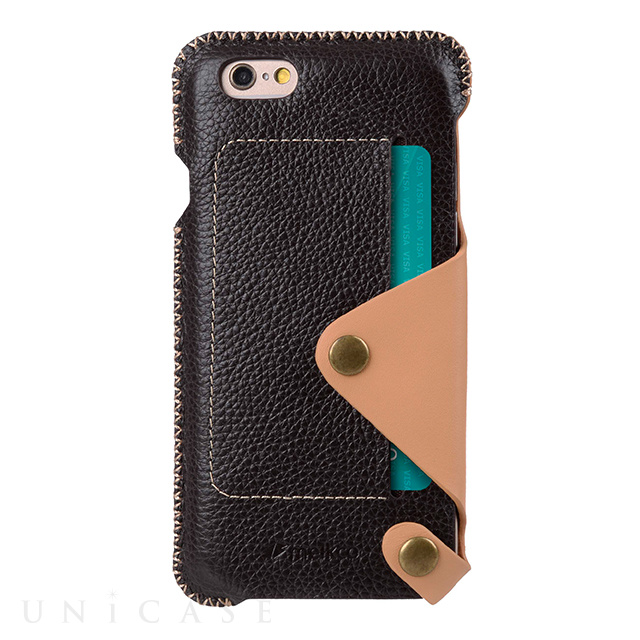 【iPhone6s/6 ケース】Premium Leather Case Latina Series (DarkBrown Lychee)