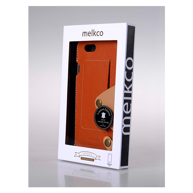 【iPhone6s/6 ケース】Premium Leather Case Latina Series (Orange Lychee)サブ画像