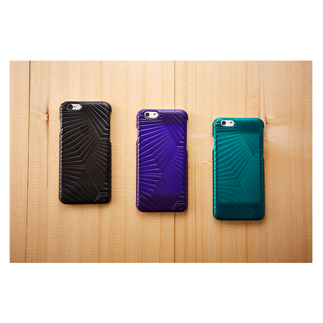 【iPhone6s/6 ケース】3Dテクスチャー カードポケットケース 次元Series (峰/Ridge/本紫)goods_nameサブ画像