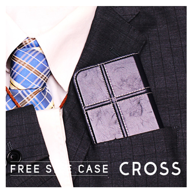 【マルチ スマホケース】Free Size Case Cross (Black)サブ画像