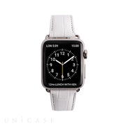 【Apple Watch バンド 44/42mm】クロコシリーズ (White Croco) for Apple Watch Series4/2/1