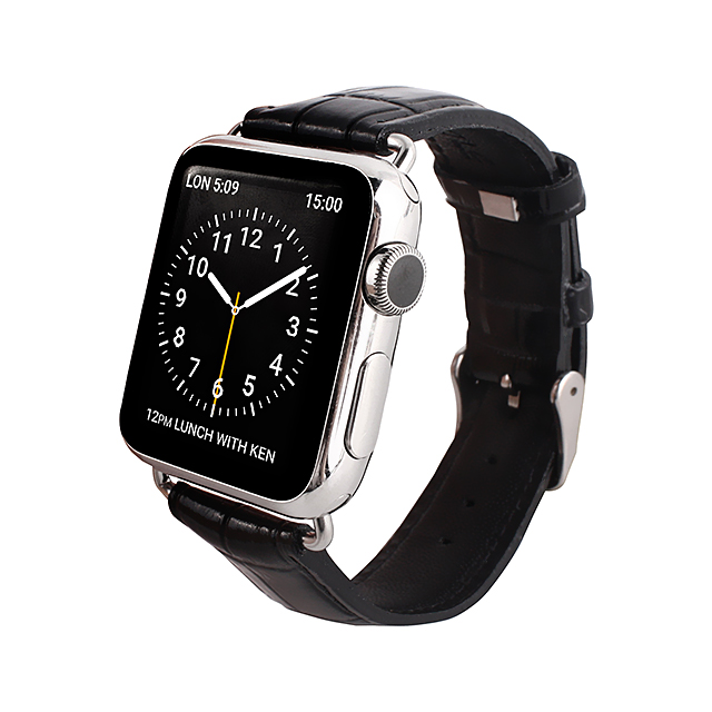 【Apple Watch バンド 44/42mm】クロコシリーズ (Black Croco) for Apple Watch Series4/2/1サブ画像