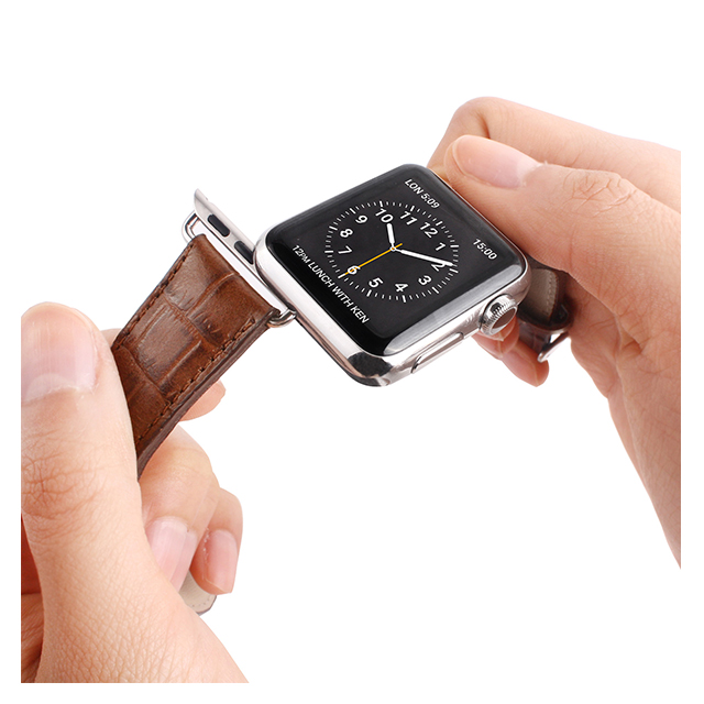 【Apple Watch バンド 44/42mm】クロコシリーズ (Black Croco) for Apple Watch Series4/2/1サブ画像