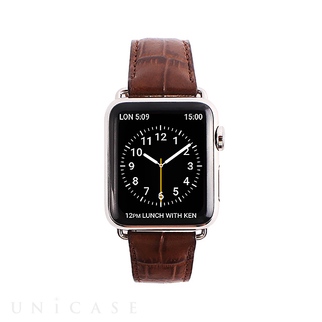 【Apple Watch バンド 40/38mm】クロコシリーズ (Brown Croco) for Apple Watch Series4/2/1
