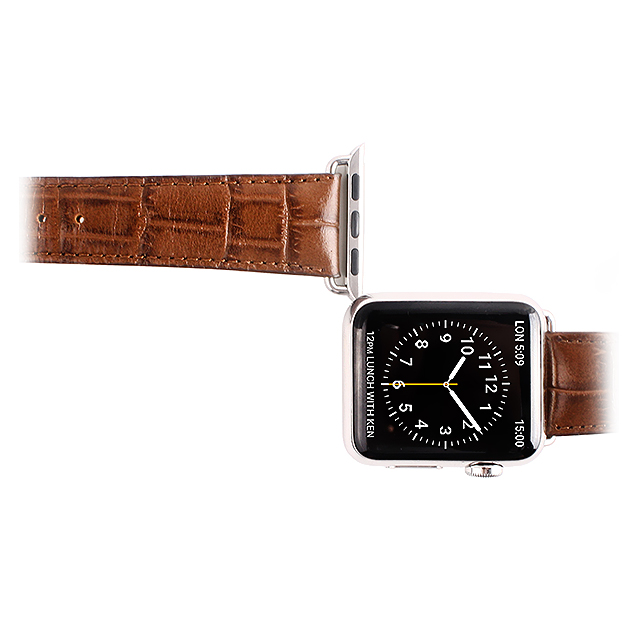 【Apple Watch バンド 40/38mm】クロコシリーズ (Brown Croco) for Apple Watch Series4/2/1サブ画像
