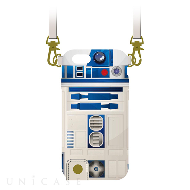 【iPhone6s/6 ケース】STAR WARS レザーケース ネックストラップ付き (R2-D2)