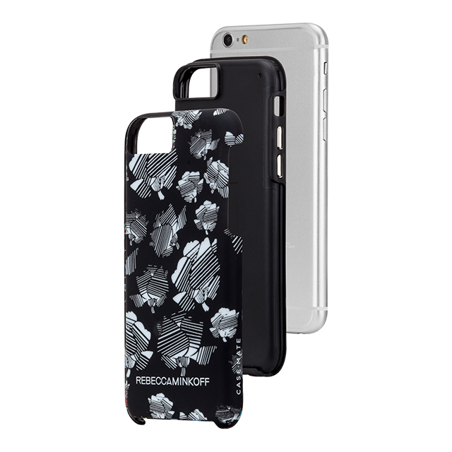 【iPhone6s/6 ケース】REBECCAMINKOFF Hybrid Tough Prints (B＆W Striped Floral)サブ画像