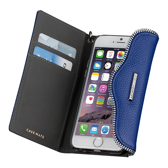 【iPhone6s Plus/6 Plus ケース】REBECCAMINKOFF Leather Folio Wristlet (Cobalt)サブ画像