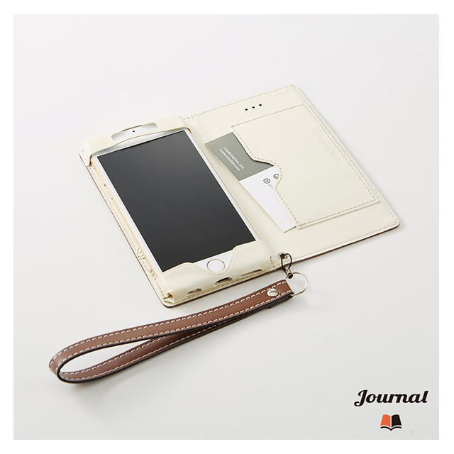 【iPhone6s/6 ケース】Journal フリップノートケース (クリーム)サブ画像