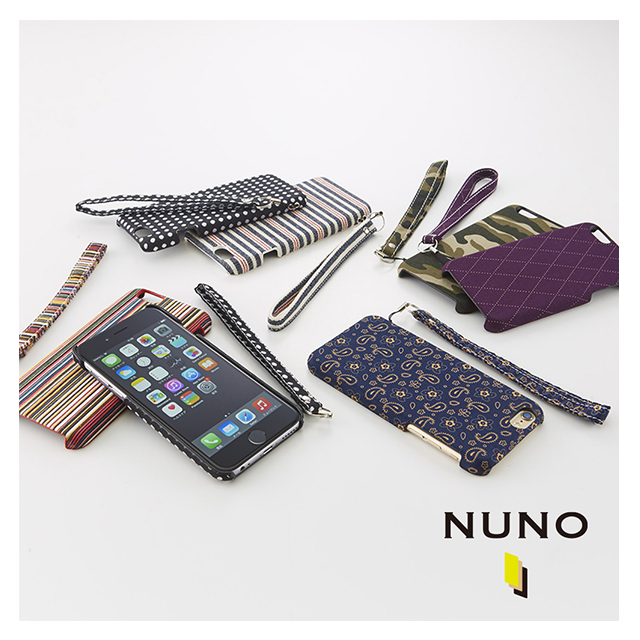 【iPhone6s/6 ケース】NUNO ファブリックケース (キャンバスボーダー)goods_nameサブ画像