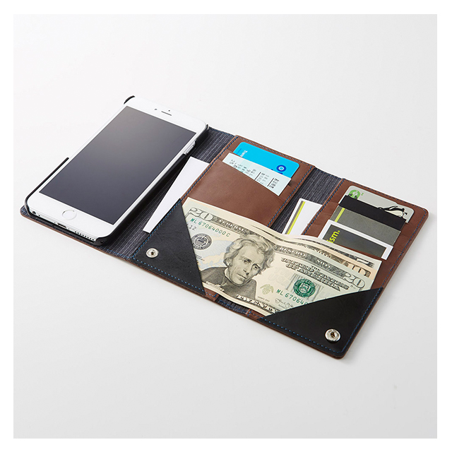 【iPhone6s Plus/6 Plus ケース】BillFold フリップノートカードケース (グリーン)サブ画像