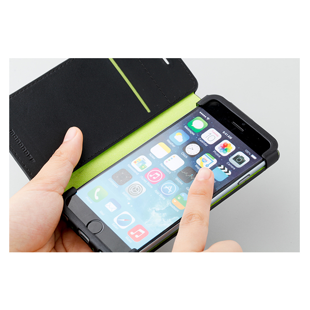 【iPhone6s/6 ケース】mononoff 609M Punching Leather Case (グリーン)サブ画像