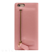 【iPhone6s/6 ケース】Saffiano Zipper Case (ベビーピンク)