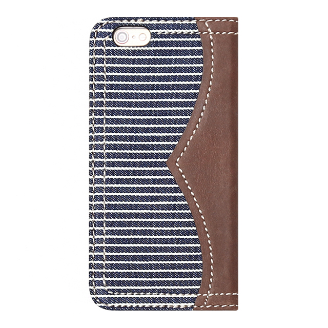 【iPhone6s/6 ケース】Denim Stripe Diary (ネイビー)goods_nameサブ画像