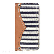 【iPhone6s/6 ケース】Denim Stripe Diary (ホワイト)