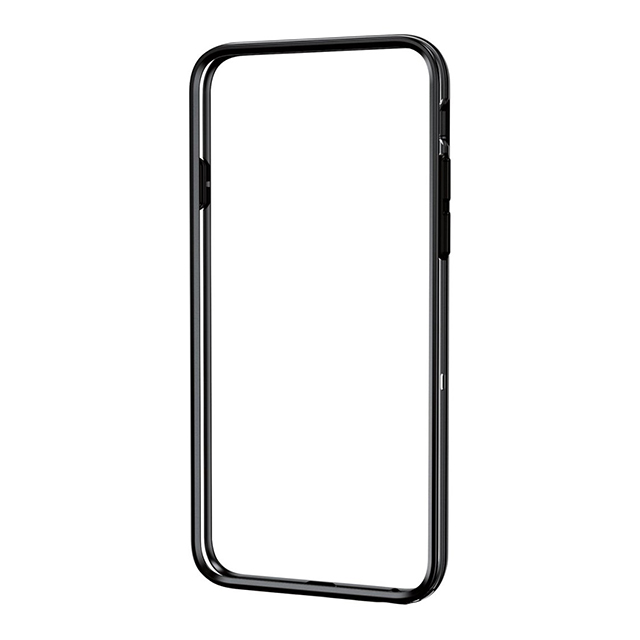 【iPhone6s/6 ケース】ハイブリットバンパー (クリア×ブラック)サブ画像