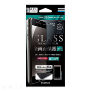 【iPhone6s Plus/6 Plus フィルム】ガラスフィルム 「GLASS PREMIUM FILM」 全画面保護（黒）マット 0.33mm