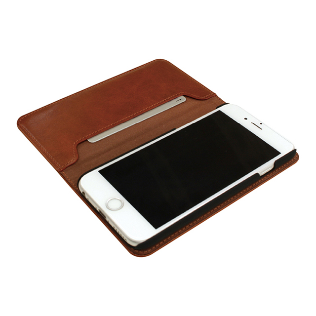 【iPhone6s/6 ケース】薄型ブックタイプケース プレーン(ブラック)サブ画像