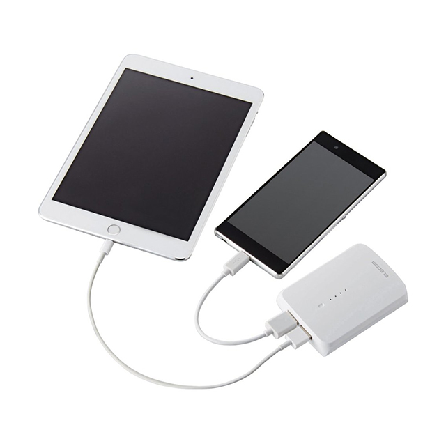 おまかせ充電 タブレット・スマートフォン用モバイルバッテリー/7800mAh (ブラック)サブ画像