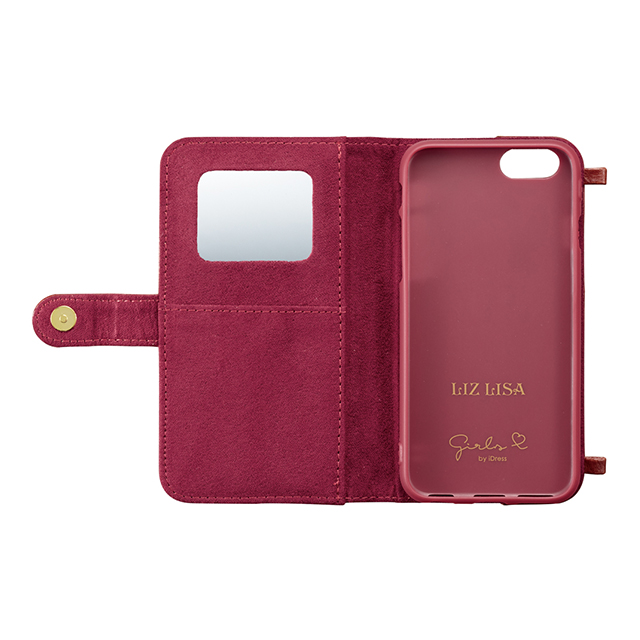 【iPhone6s/6 ケース】iDress ダイヤリーカバー LIZ LISA (ボルドー)goods_nameサブ画像