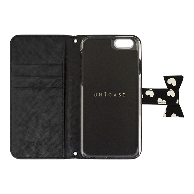 【iPhone6s/6 ケース】Ribbon Diary Heart Black for iPhone6s/6サブ画像