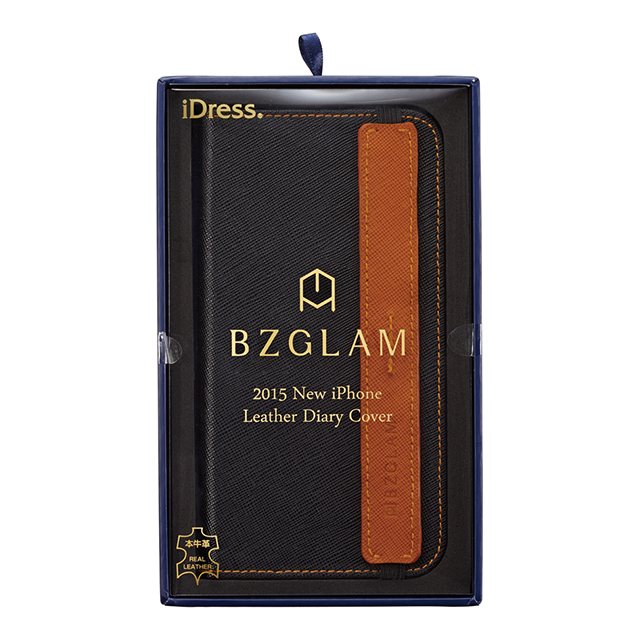 【iPhone6s Plus/6 Plus ケース】BZGLAM レザーダイヤリーカバー (ブラック)goods_nameサブ画像