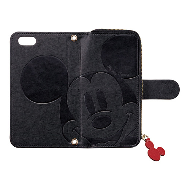 【iPhone6s/6 ケース】icoin ダイヤリーカバー (ミッキーマウス・ブラック)サブ画像