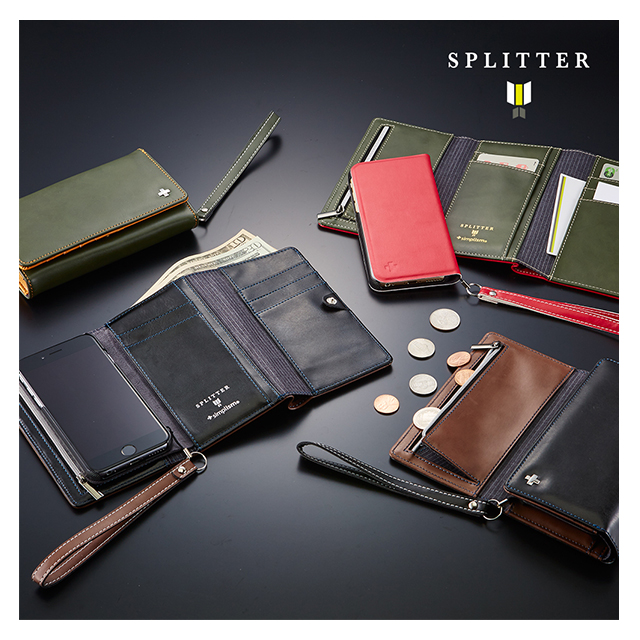 【iPhone6s/6 ケース】SPLITTER Flip Note Wallet Case (ブラック)goods_nameサブ画像