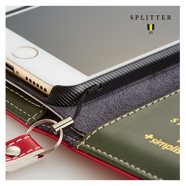 【iPhone6s/6 ケース】SPLITTER Flip Note Wallet Case (ブラウン)goods_nameサブ画像
