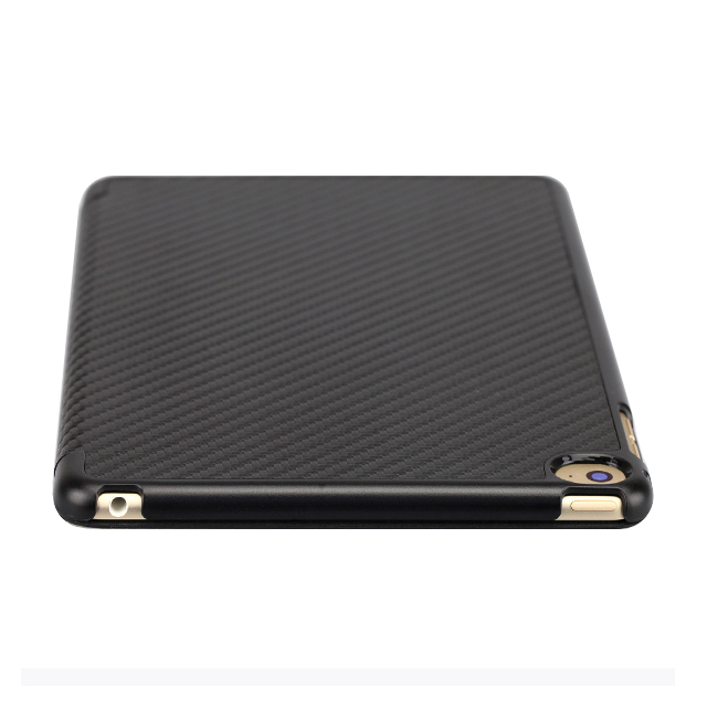 【iPad mini4 ケース】CarbonLook SHELL with Front cover (ブラック)サブ画像