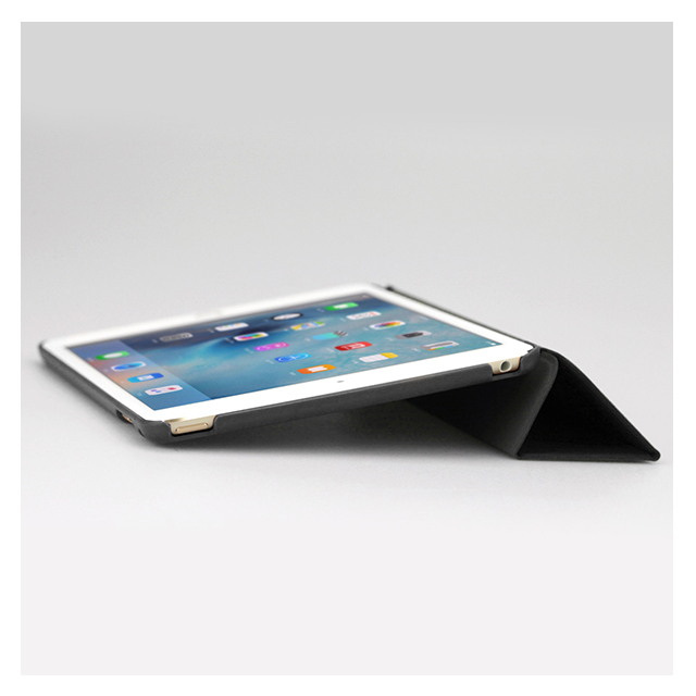 【iPad mini4 ケース】LeatherLook SHELL with Front cover (ブラック)goods_nameサブ画像