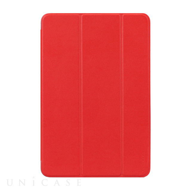 【iPad mini4 ケース】LeatherLook SHELL with Front cover (レッド)