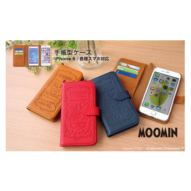 【iPhone6s/6 ケース】MOOMIN Notebook Case (ムーミン/ネイビー)サブ画像