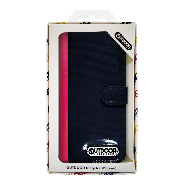 【iPhone6s/6 ケース】OUTDOOR Diary NavyxPink for iPhone6s/6サブ画像