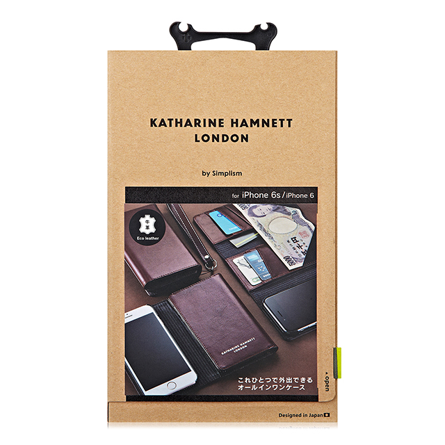 【iPhone6s/6 ケース】KATHARINE HAMNETT LONDON フリップノートカードケース (レッド)サブ画像