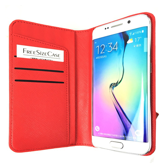 【マルチ スマホケース】Free Size Case Wallet (Ribbon Red)サブ画像
