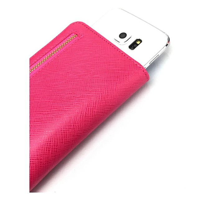 【マルチ スマホケース】Free Size Case Wallet (Ribbon Pink)サブ画像