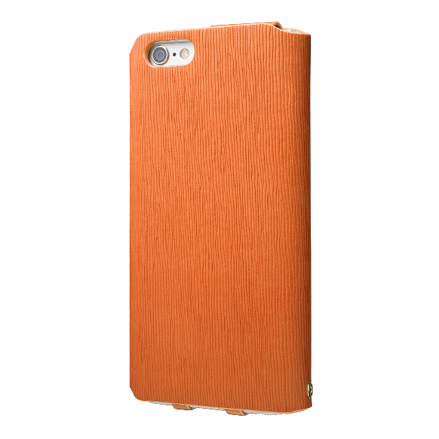 【iPhone6s/6 ケース】Flap Leather Case ”Colo” (Orange)サブ画像