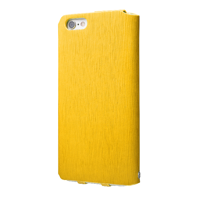 【iPhone6s/6 ケース】Flap Leather Case ”Colo” (Yellow)サブ画像