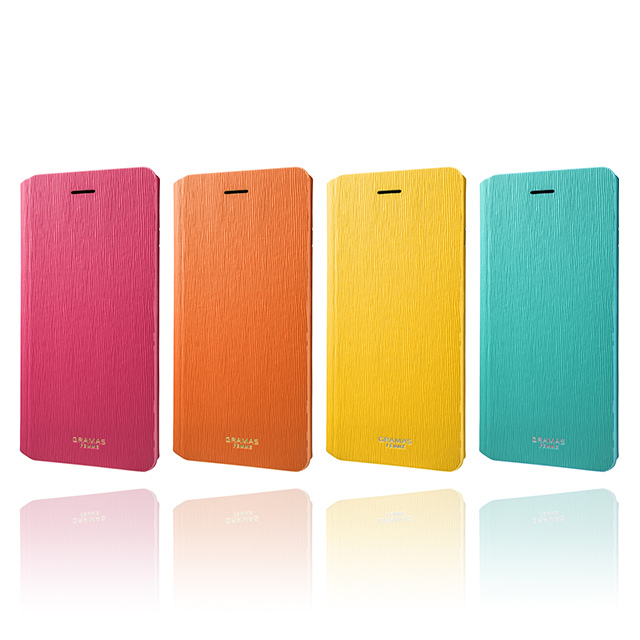 【iPhone6s Plus/6 Plus ケース】Flap Leather Case ”Colo” (Yellow)サブ画像