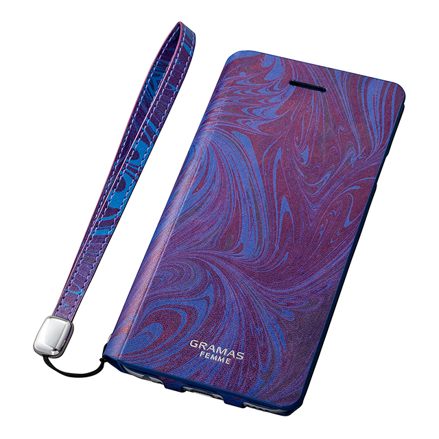 【iPhone6s/6 ケース】Flap Leather Case ”Mab” (Purple)サブ画像
