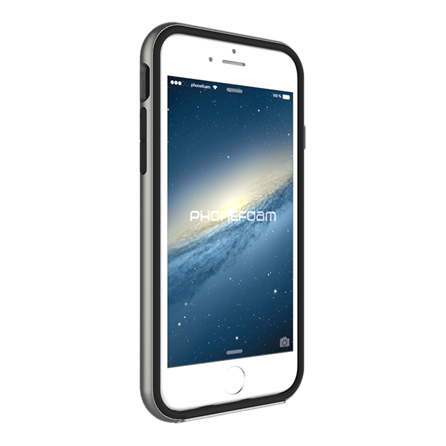 【iPhone6s/6 ケース】LINE カード収納機能付きケース (ダークシルバー)サブ画像